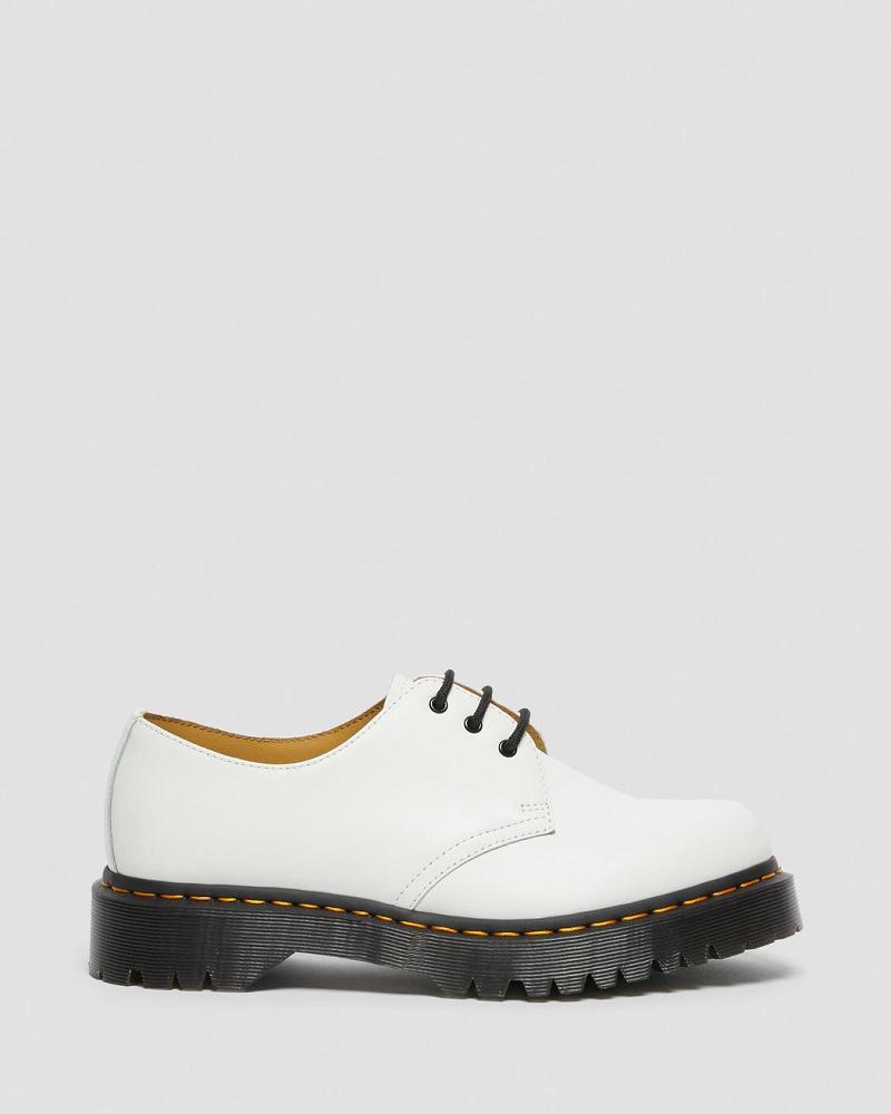 Men's Dr Martens 1461 Bex Smooth Leather Oxfords Shoes White | AU 586NWY